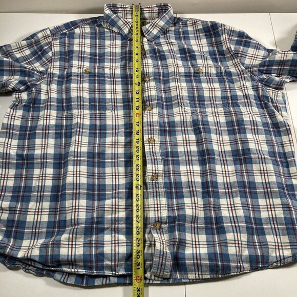 Duluth‎ Trading Shirt Flannel Shirt 4XL Plaid Free Swingin Outdoor Lumberjack - Picture 8 of 9